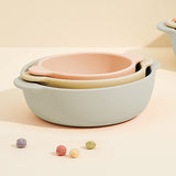 Cream Silicone Baby 4-Piece Set(Cream Yellow)_Korea Direct Delivery D