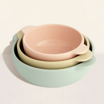 Cream Silicone Baby 4-Piece Set(Cream Yellow)_Korea Direct Delivery D