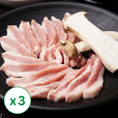 Sliced Pork Jowl 1lb x 3pk (Set)