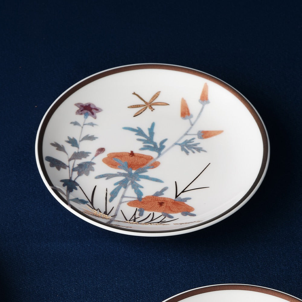 [한국도자기] 초충도 접시 (12.7cm) 4p_무료배송