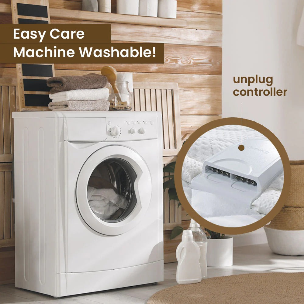 Tencel Heated Mattress Pad Single_Free Shipping