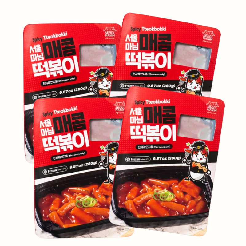 Seoulmanim Ogam Spicy Tteokbokki 280g x 4 Packs (Set)