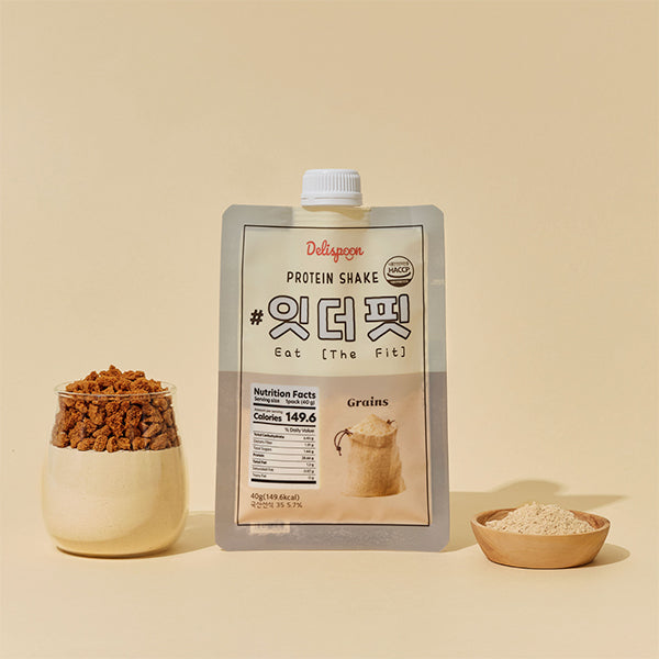 Eat The Fit Shake - Double Chocolate Flavor 280g x 2 Pack + Misugaru Flavor 280g x 2 Pack