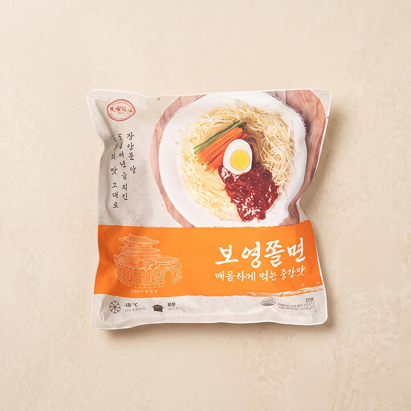 [Boyeong Mandu] Medium Spicy Chewy Cold Noodles 530g (2 Servings) x 2pk