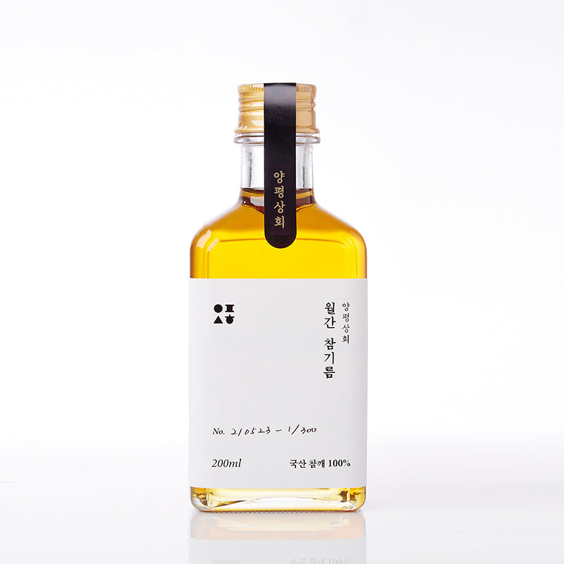 [한국직배송] 양평상회 3종 세트 (생들기름 200ml+참기름 200ml+볶음 들기름 200ml)