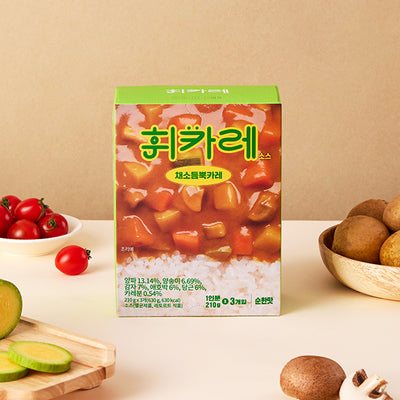 [휘카레] 채소듬뿍 순한맛 630g (210g x 3개)