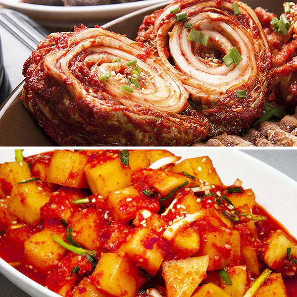 Hwang Jin Dam Bossam Kimchi 2kg + Kakdugi 2kg_Korea Direct Delivery B 