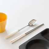 [베르베] 수저세트 잉크블랙 5세트 + 아이보리 5세트_무료배송특가 (묶음)