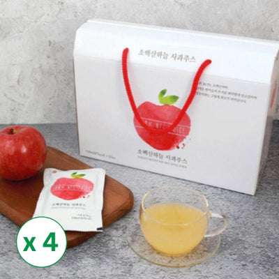 Yeongju Apple Juice (110ml x 30 Pack) x 4 Box _ Free Shipping (Set)