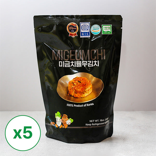 [임진강김치] 연천 미금치 율무김치 500g x 5개 (묶음)